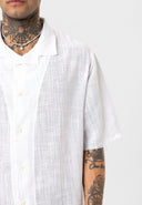 Leon Oversize Lapel Collar Short Sleeve Shirt