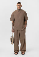 Ivo Oversize Short Sleeve T-shirt Wide Leg Trousers Set