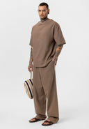 Ivo Oversize Short Sleeve T-shirt Wide Leg Trousers Set