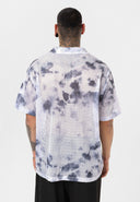 Wessel Oversize Lapel Collar All-over Print Short Sleeve Shirt