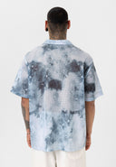 Wessel Oversize Lapel Collar All-over Print Short Sleeve Shirt