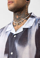 Roel Oversize Lapel Collar All-over Print Short Sleeve Shirt