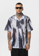 Roel Oversize Lapel Collar All-over Print Short Sleeve Shirt