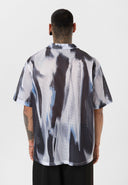 Roel Oversize Lapel Collar All-over Print Short Sleeve Shirt