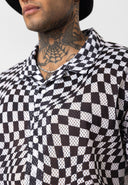 Roel Oversize Lapel Collar All-over Print Short Sleeve Shirt