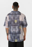 Roel Oversize Lapel Collar All-over Print Short Sleeve Shirt