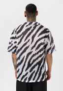 Roel Oversize Lapel Collar All-over Print Short Sleeve Shirt