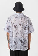 Roel Oversize Lapel Collar All-over Print Short Sleeve Shirt