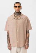 Ben Oversize Lapel Collar Short Sleeve Shirt