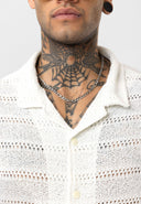 Maurice Oversize Lapel Collar Knit Short Sleeve Shirt