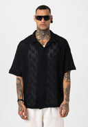 Erik Oversize Lapel Collar Short Sleeve Shirt