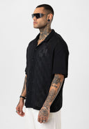 Erik Oversize Lapel Collar Short Sleeve Shirt