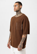 Ruben Oversize Breast Pocket Short Sleeve Shirt Short Set