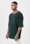 Ruben Oversize Breast Pocket Short Sleeve Shirt Short Set