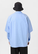 Hugo Oversize Lapel Collar Breast Pocket Detailed Shirt