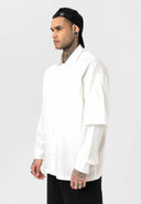 Hugo Oversize Lapel Collar Breast Pocket Detailed Shirt