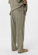 Arjen Pleated Oversize Short Sleeve Shirt Wide Leg Trousers Set