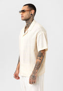 Justin Oversize Lapel Collar Short Sleeve Shirt