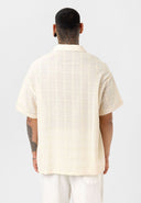 Justin Oversize Lapel Collar Short Sleeve Shirt