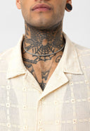 Justin Oversize Lapel Collar Short Sleeve Shirt