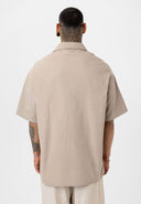 Sven Oversize Lapel Collar Short Sleeve Shirt