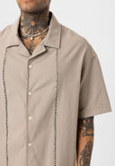 Sven Oversize Lapel Collar Short Sleeve Shirt