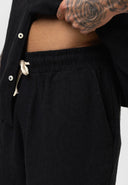 Theo Oversize Side Pocket Lapel Collar Shirt Short Set