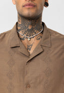 Bjorn Oversize Lapel Collar Short Sleeve Shirt