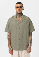Bjorn Oversize Lapel Collar Short Sleeve Shirt