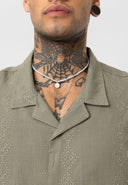 Bjorn Oversize Lapel Collar Short Sleeve Shirt