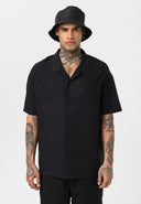 Damian Oversize Embroidery Lapel Collar Short Sleeve Shirt