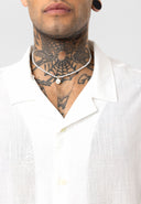 Damian Oversize Embroidery Lapel Collar Short Sleeve Shirt