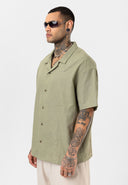 Damian Oversize Embroidery Lapel Collar Short Sleeve Shirt