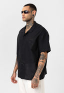 Dave Oversize Lapel Collar Short Sleeve Shirt