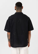 Dave Oversize Lapel Collar Short Sleeve Shirt