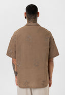 Dave Oversize Lapel Collar Short Sleeve Shirt