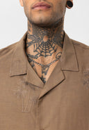 Dave Oversize Lapel Collar Short Sleeve Shirt