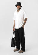 Dave Oversize Lapel Collar Short Sleeve Shirt