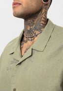 Dave Oversize Lapel Collar Short Sleeve Shirt