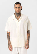 Dave Oversize Lapel Collar Short Sleeve Shirt