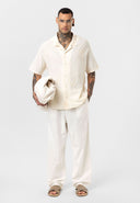 Dave Oversize Lapel Collar Short Sleeve Shirt