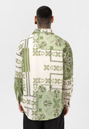 Colin Oversize All-over Print Kent Collar Long Sleeve Shirt