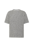 Pim Oversize Crewneck Knitted Striped Short Sleeve T-shirt