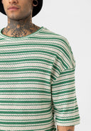 Marc Oversize Crewneck Striped Short Sleeve T-shirt