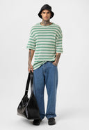 Marc Oversize Crewneck Striped Short Sleeve T-shirt
