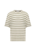 Marc Oversize Crewneck Striped Short Sleeve T-shirt