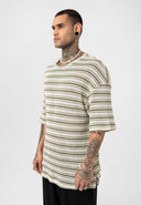 Marc Oversize Crewneck Striped Short Sleeve T-shirt