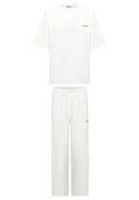 Michiel Oversize Crewneck Short Sleeve T-shirt Jogger Set