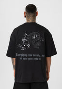 Bert Oversize Short Sleeve Crewneck Print Detailed T-shirt