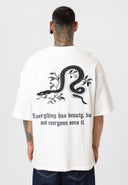 Bert Oversize Short Sleeve Crewneck Print Detailed T-shirt